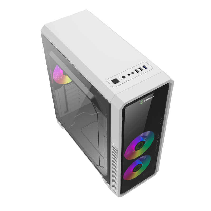 GameMax G561-FRGB White edition ATX Gaming Case GameMax G561-FRGB White edition ATX Gaming Case